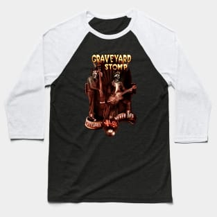 Rockabilly Graveyard Stomp Baseball T-Shirt